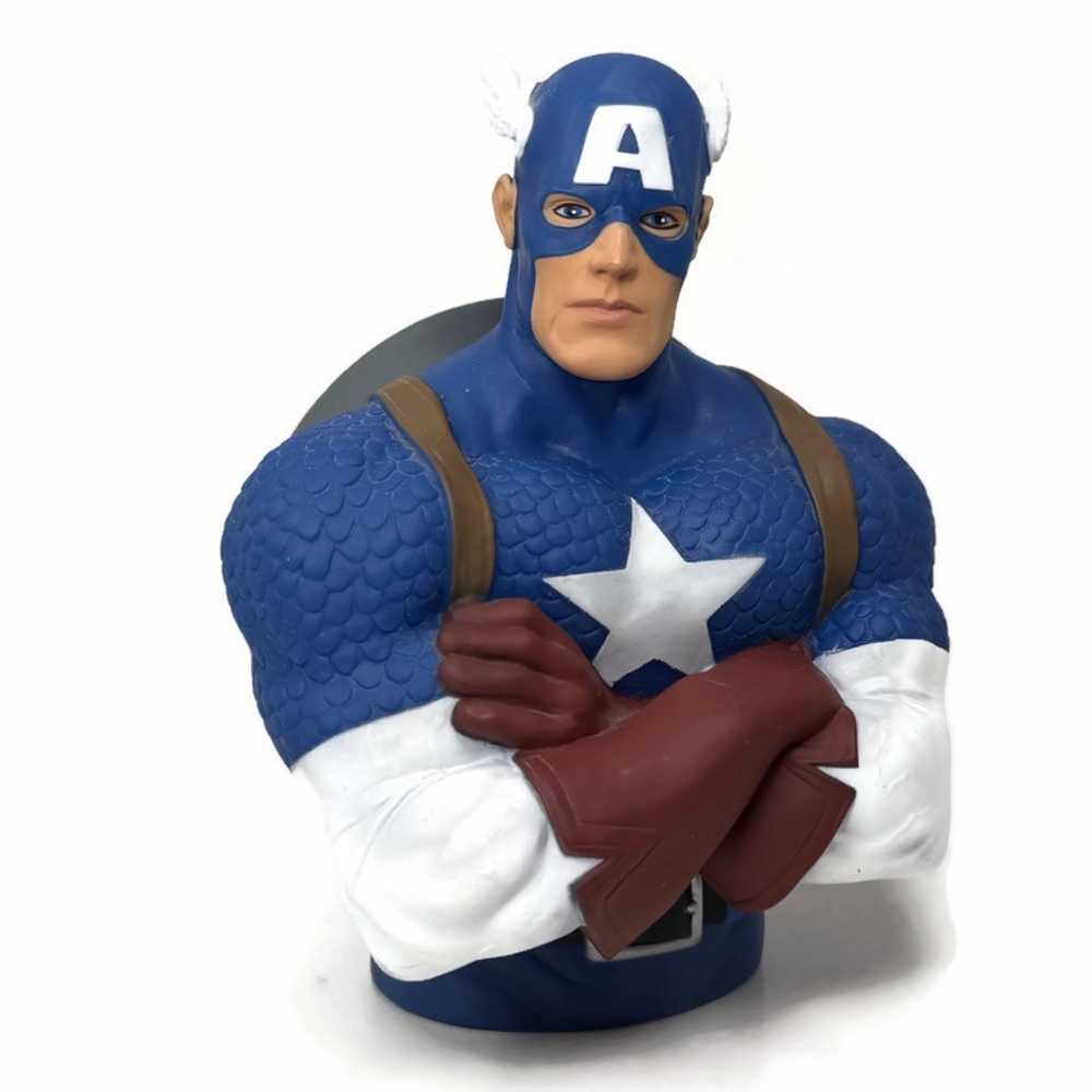 Captain America Marvel Avengers Bust Coin Bank 2010
